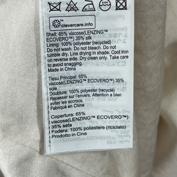 NEW All Saints Dress Womens 8 pink cream satin melody marea slip midi designer - Picture 9 of 13